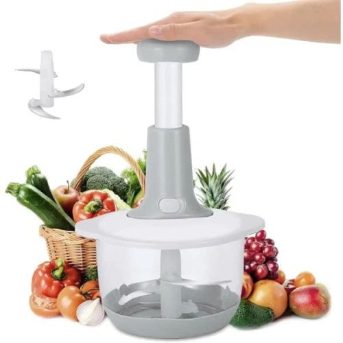 2l Manual Hand Push Chopper & Multifunctional Mixer