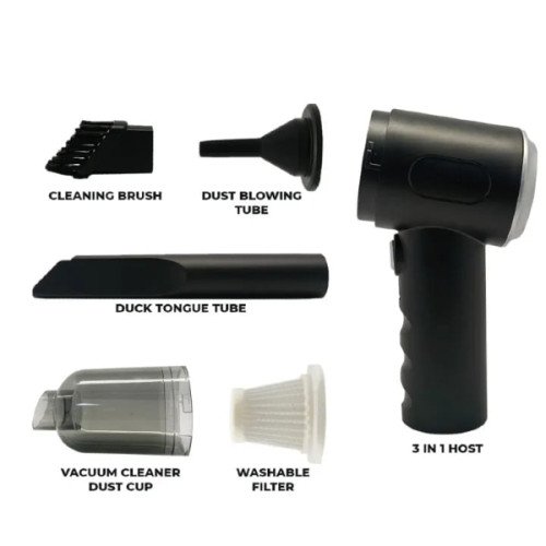 3-in-1 Portable Vacuum Cleaner Duster & Air Blower