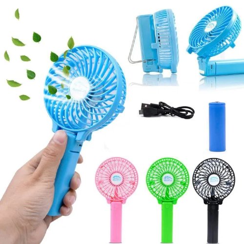 Mini Fan USB Rechargeable Handheld & Desktop Fan In Pakistan