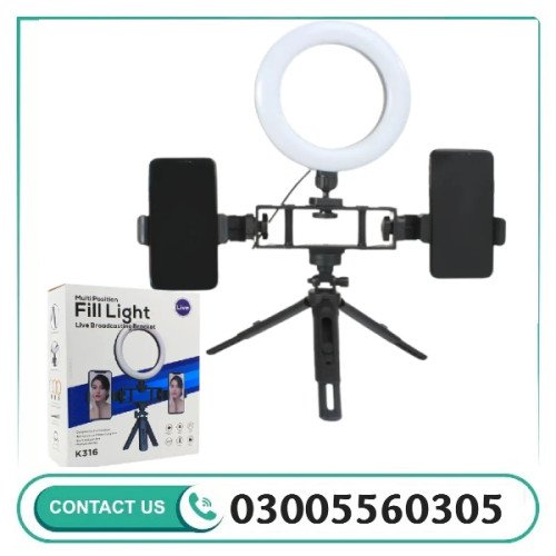 Selfie Ring Light with Tripod Stand & Phone Holder