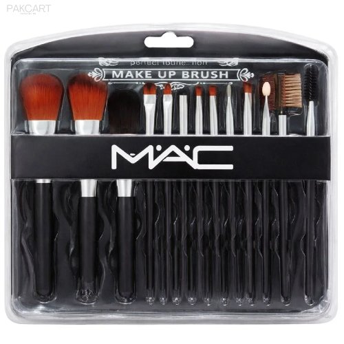 Mac Beauty Makeup Brush Set 12-piece Professional Makeup Tool Kit Soft High-quality Synthetic Bristles