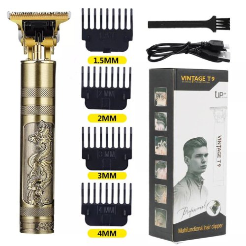 Vintage T9 Hair TrimmerElectric USB Charging Beard Trimmer in Pakistan