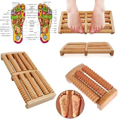 Z.M. Traditional Foot Massager in Wooden Roller Massager 