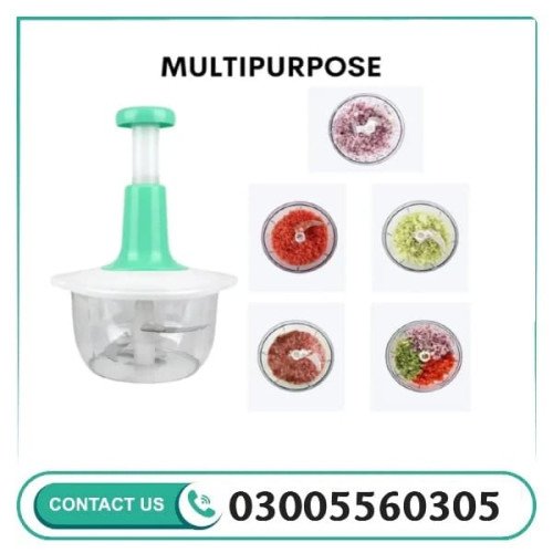 2l Manual Hand Push Chopper & Multifunctional Mixer