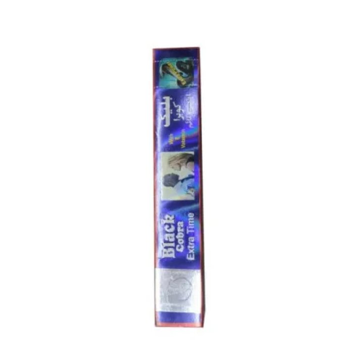 Black Cobra Extra Time Delay Cream with Vitamin E Box (Blue)
