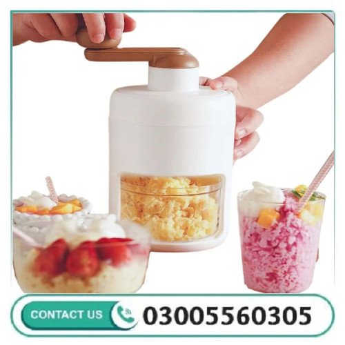 Portable Manual Ice Shaver Snow Cone & Slush Maker