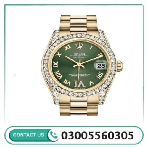 Rolex Datejust Style Watch Diamond Dial Date Adjust 6 Variants