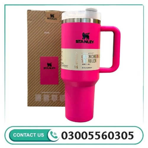 Pink Stanley 40 Oz Stainless Steel Tumbler In Pakistan