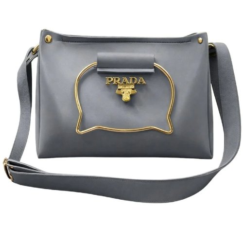 Gray Elegant Cat Handle Handbag for Girls & Ladies