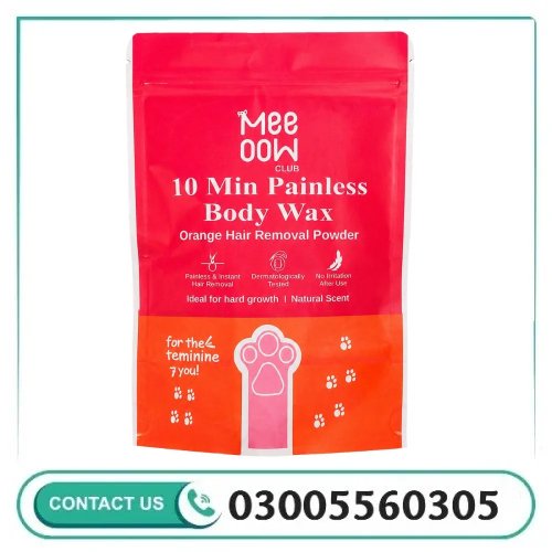 Meow Club 10-Min Painless Body Wax Powder with Spoon