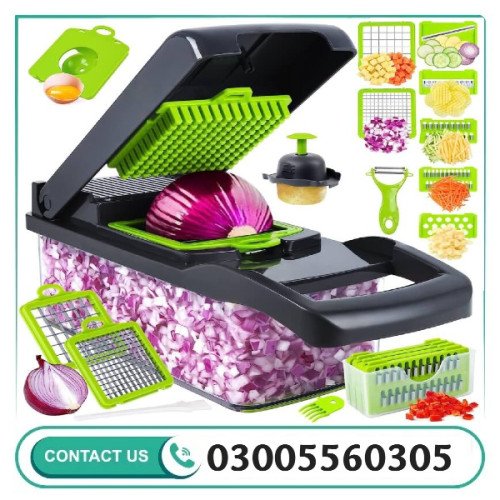 16-in-1 Mandoline Slicer & Vegetable Chopper | Multifunctional Food Cutter & Grater