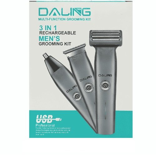 Daling DL-9218 3-in-1 Rechargeable Shaver Trimmer 