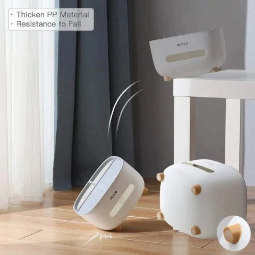 Ecoco Tissue Box With Multifunctional Storage Drawer