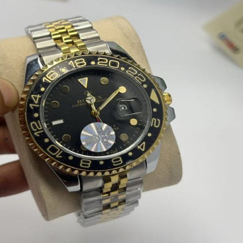 Gmt Master Ii Style Watch Pepsi and Two Tone Black Gold