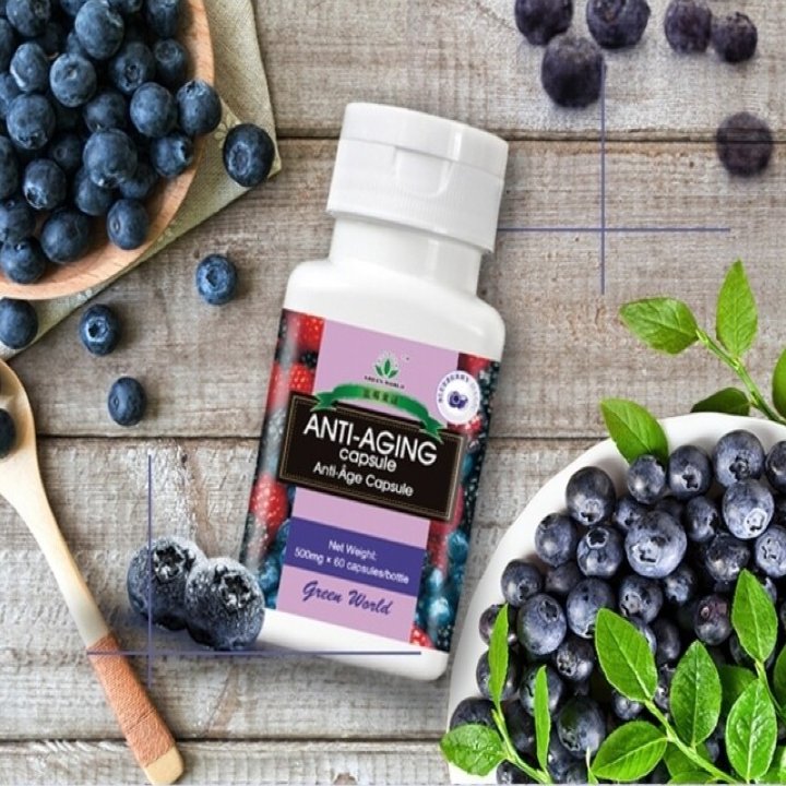 Green World Blueberry Anti Aging Capsule in Pakistan