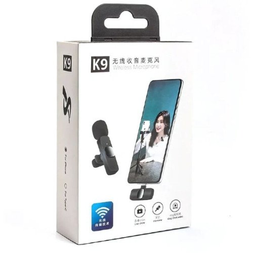 K9 Wireless Lavalier Microphone Price in Pakistan | Type-C & iOS Noise Reduction Mic | PakCart.pk