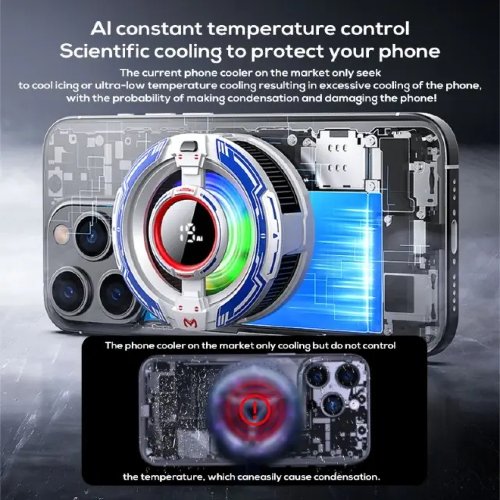 Memo Cx16 Magnetic Mobile Cooler Rgb Display