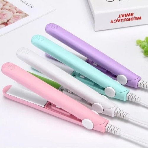 Mini Portable Ceramic Hair Straightener and Curler