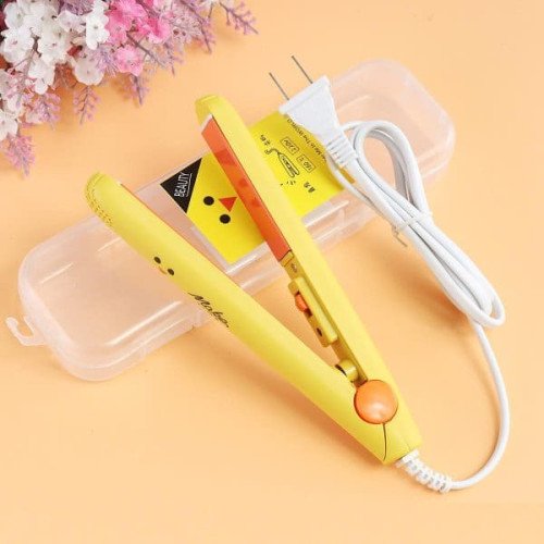 Mini Portable Ceramic Hair Straightener and Curler