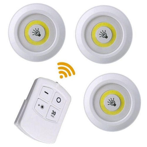 Pack of 3 LED Remote Control Lights in Pakistan