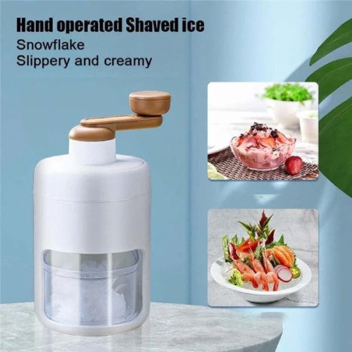 Portable Manual Ice Shaver Snow Cone & Slush Maker