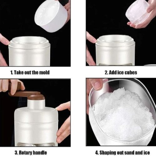 Portable Manual Ice Shaver Snow Cone & Slush Maker
