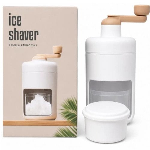 Portable Manual Ice Shaver Snow Cone & Slush Maker