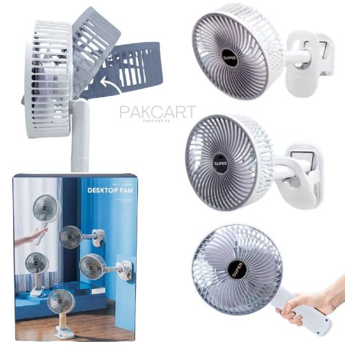 Rechargeable 3-in-1 Clip Fan in Pakistan