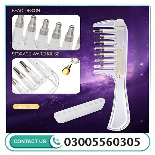 Refillable Scalp Massage Comb with Built-In Oil Reservoir