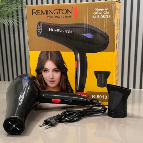 Remingtn Hair Dryer R-6010 Professional Ionic Dryer With 3 Speed Settings and DC Strong Motor