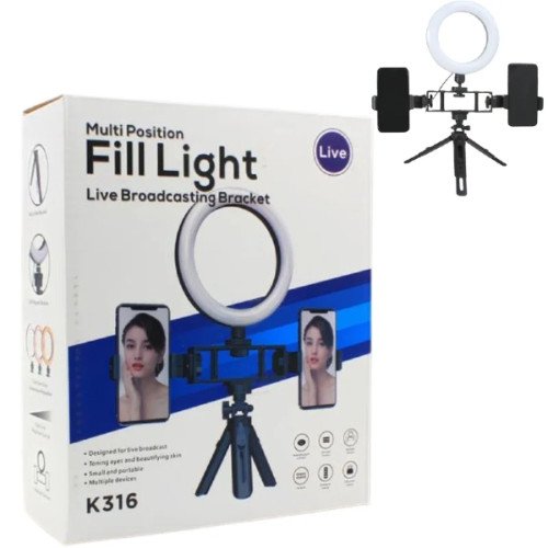 Selfie Ring Light with Tripod Stand & Phone Holder