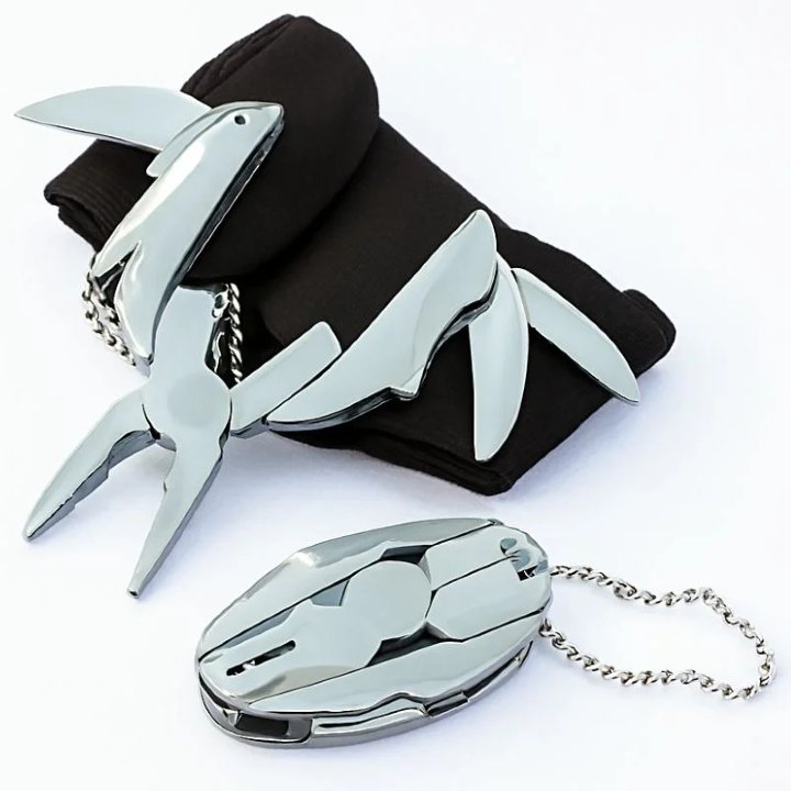 Stainless Steel Outdoor Portable Multitool Plier Knife