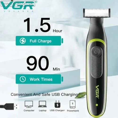 VGR V-017 Dual Blade Face Hybrid Trimmer and Shaver