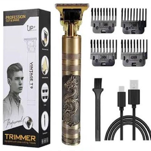 Vintage T9 Hair TrimmerElectric USB Charging Beard Trimmer in Pakistan